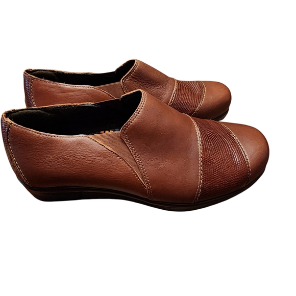 SAS Nora Slip On Brown Leather Women's Loafers Size 9.5 - Picture 4 of 12